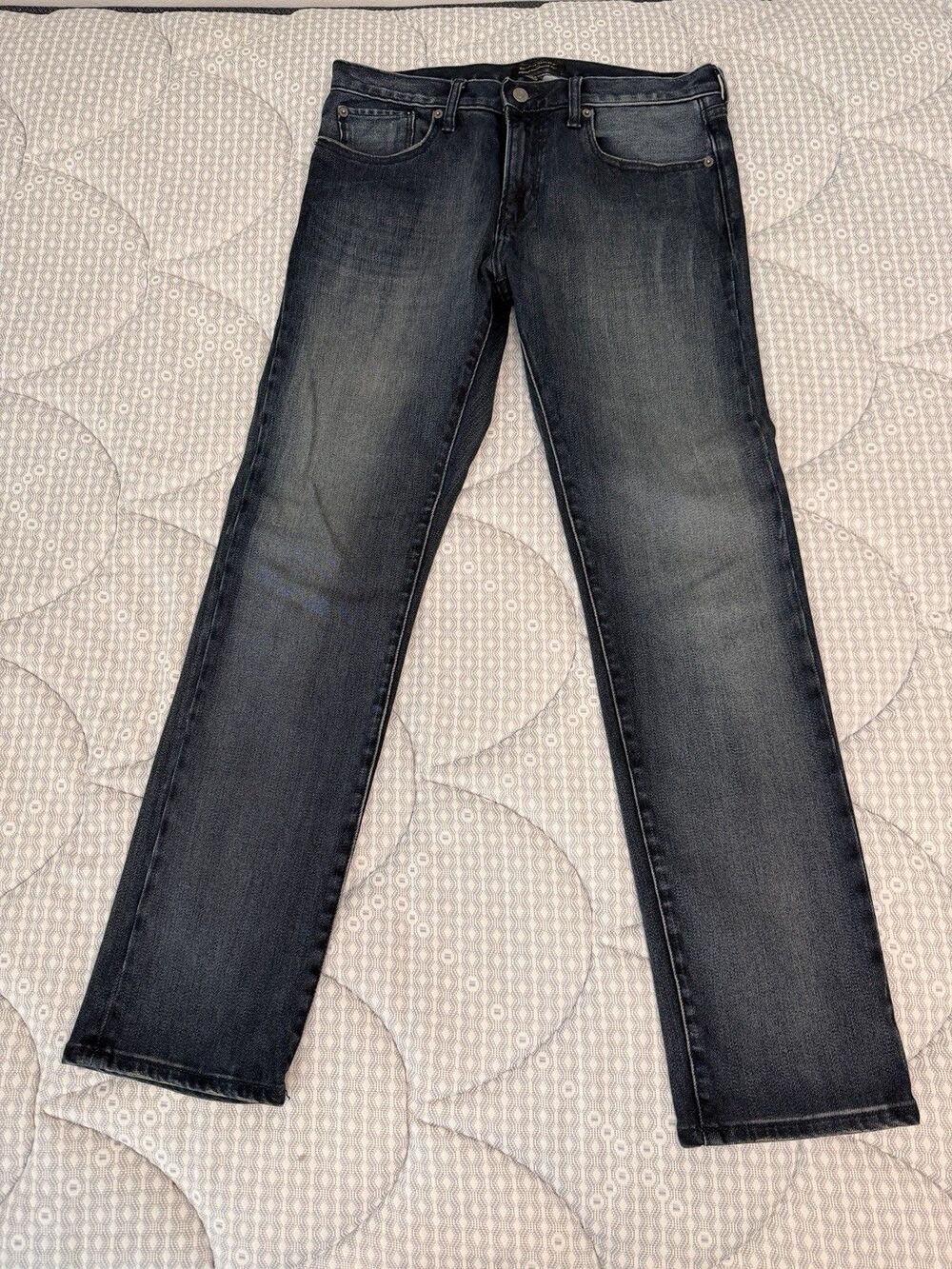 Banana Republic Premium Performance Jeans Mens 32x32 Med Wash Stretch Straight